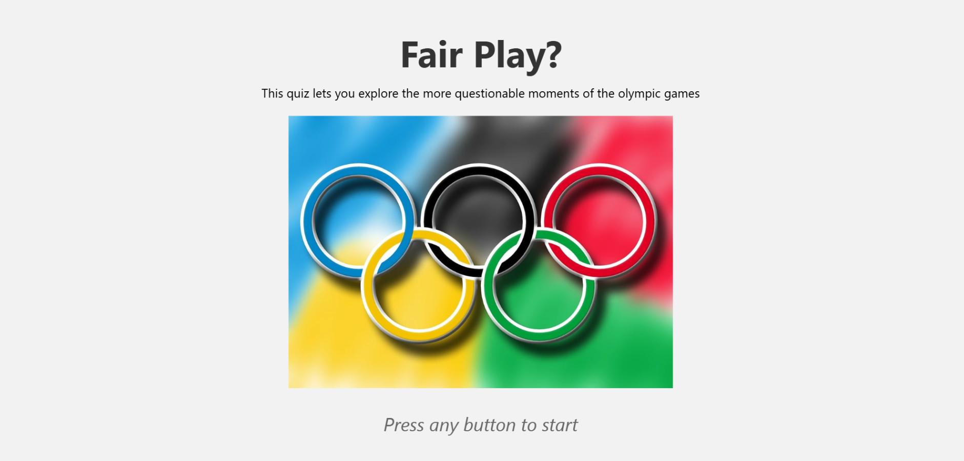 Start screen